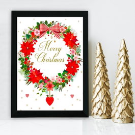 Wallity Cuadro Decorativo Enmarcado en MDF Multicolor 24 x 29 cm